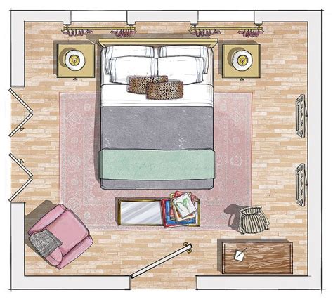Bedroom Furniture Layout Plan